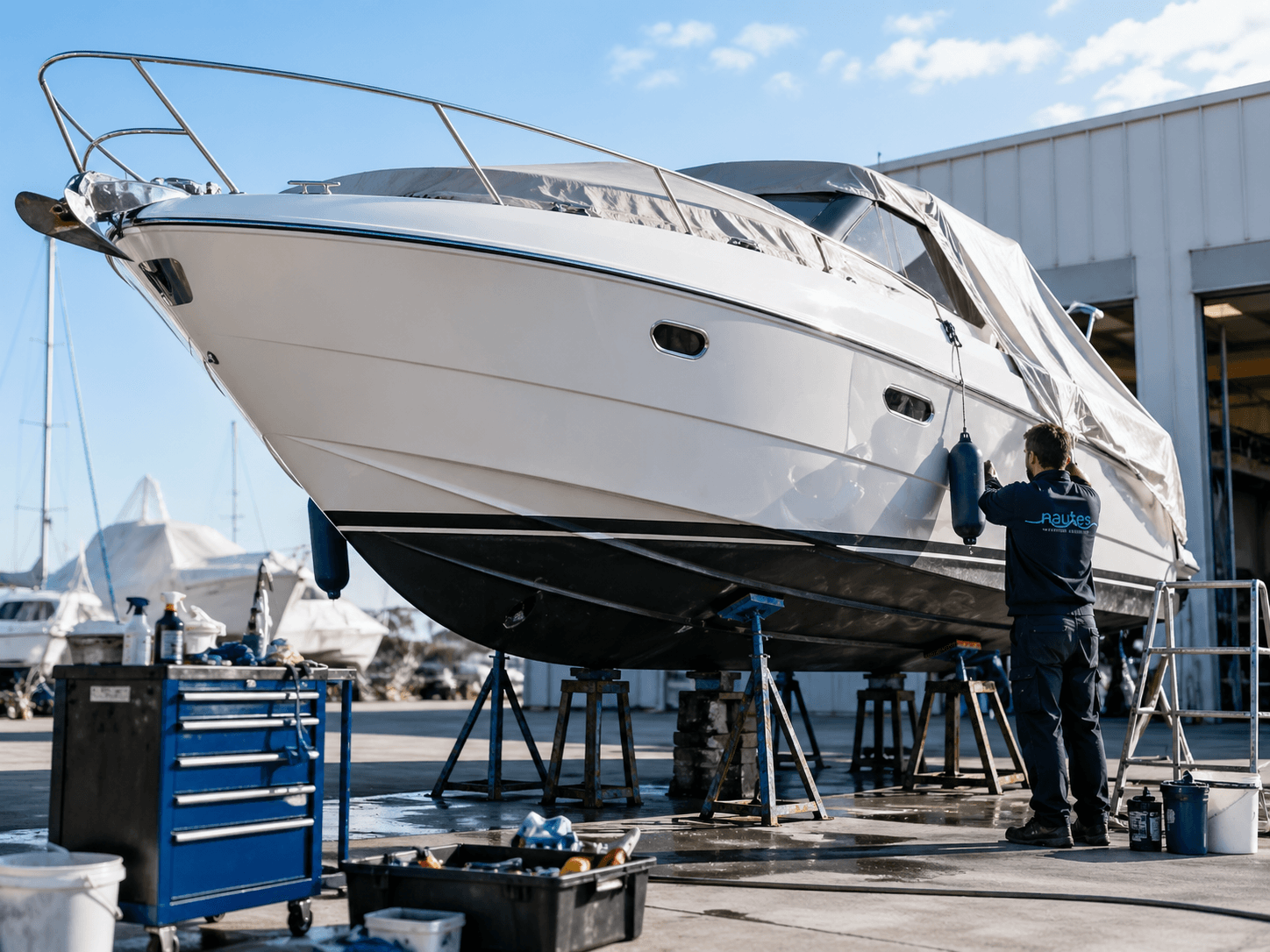 Fibra y reparaciones de barcos